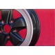 jante Porsche  Fuchs 6x16 ET36 5x130 matt black/diamond cut 911 -1989, 914 6