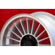 BMW Alpina 7x15 ET12 4x100 silver/black 1500-2000tii, 1502-2002tii, 3 E21, E30 cerchi wheel jante llanta felge