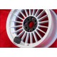 BMW Alpina 7x15 ET12 4x100 silver/black 1500-2000tii, 1502-2002tii, 3 E21, E30 cerchi wheel jante llanta felge