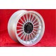 BMW Alpina 6x15 ET12 7x15 ET12 4x100 silver/black 1500-2000tii, 1502-2002tii, 3 E21, E30 cerchi wheels llantas jantes felgen