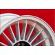 BMW Alpina 6x15 ET12 7x15 ET12 4x100 silver/black 1500-2000tii, 1502-2002tii, 3 E21, E30 cerchi wheels llantas jantes felgen