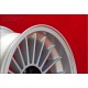 BMW Alpina 6x15 ET12 7x15 ET12 4x100 silver/black 1500-2000tii, 1502-2002tii, 3 E21, E30 cerchi wheels llantas jantes felgen