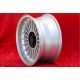 BMW Alpina 6x15 ET12 7x15 ET12 4x100 silver/black 1500-2000tii, 1502-2002tii, 3 E21, E30 cerchi wheels llantas jantes felgen