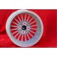 BMW Alpina 6x15 ET12 7x15 ET12 4x100 silver/black 1500-2000tii, 1502-2002tii, 3 E21, E30 cerchi wheels llantas jantes felgen
