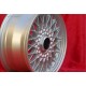 BMW BBS 7x15 ET20 5x120 silver M3 E30, 5 E12, E28, E34, 6 E24, 7 E23, E32, E3, E9  cerchio llanta wheel jante felge