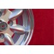 Toyota Minilite 5.5x13 ET25 4x114.3 silver/diamond cut 120 140 160 180 cerchio wheel jante felge llanta 