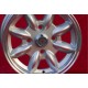 Nissan Minilite 5.5x13 ET25 4x114.3 silver/diamond cut 120 140 160 180 cerchio wheel jante felge llanta 