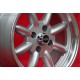 Ford Minilite 7x15 ET5 4x108 silver/diamond cut Escort Mk1-2, Capri, Cortina cerchio wheel jante llanta Felge