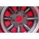 llanta Ford Minilite 7x13 ET-7 4x108 anthracite/diamond cut Escort Mk1-2, Capri, Cortina