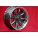 Felge Ford Minilite 6x13 ET16 4x108 anthracite/diamond cut Escort Mk1-2, Capri, Cortina