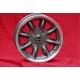 jante Ford Minilite 6x13 ET16 4x108 anthracite/diamond cut Escort Mk1-2, Capri, Cortina
