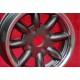 wheel Ford Minilite 6x13 ET16 4x108 anthracite/diamond cut Escort Mk1-2, Capri, Cortina