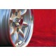 Felge Ford Minilite 6x13 ET16 4x108 silver/diamond cut Escort Mk1-2, Capri, Cortina