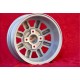 Felge Ford Minilite 6x13 ET16 4x108 silver/diamond cut Escort Mk1-2, Capri, Cortina