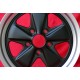 Porsche Fuchs 7x17 ET23.3 5x130 matt black/diamond cut 911 -1989, 914 6, 944 -1986, turbo -1989 cerchio wheel jante felge llanta