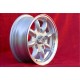 NSU Minilite 5.5x13 ET25 5x130 silver/diamond cut S 600 800 TT TTS, 110, 1200C, Wankelspider cerchi wheels jantes felgen llantas