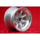 Fiat Minilite 8x13 ET-6 4x98 silver/diamond cut 124 Spider, Coupe, X1/9 cerchio wheel jante felge llanta