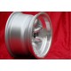 Fiat Minilite 8x13 ET-6 4x98 silver/diamond cut 124 Spider, Coupe, X1/9 cerchio wheel jante felge llanta