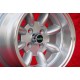 Fiat Minilite 7x13 ET-7 4x98 silver/diamond cut 124 Berlina, Coupe, Spider, 125, 131 wheel jante cerchio felgen llanta 