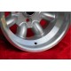 Fiat Minilite 9x13 ET-12 4x98 silver/diamond cut 124 Spider, Coupe, X1/9 cerchio wheel jante felge llanta