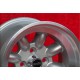 Fiat Minilite 9x13 ET-12 4x98 silver/diamond cut 124 Spider, Coupe, X1/9 cerchio wheel jante felge llanta