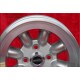 cerchi Fiat Minilite 9x13 ET-12 4x98 silver/diamond cut 124 Spider, Coupe, X1/9 cerchi wheels jantes felgen llantas