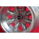 cerchi Fiat Minilite 9x13 ET-12 4x98 silver/diamond cut 124 Spider, Coupe, X1/9 cerchi wheels jantes felgen llantas