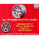 Volkswagen Minilite 6x13 ET13 4x100 silver/diamond cut 1502-2002tii, 3 E21 cerchio wheel jante felge llanta