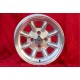 Volkswagen Minilite 7x13 ET5 4x100 silver/diamond cut 1502-2002tii, 3 E21  cerchio wheel jante felge llanta