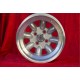 Volkswagen Minilite 9x13 ET-12 4x100 silver/diamond cut 1502-2002 tii, 3 E21 only back axle cerchio wheel jante felge llanta