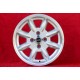 Alfa Romeo Minilite 6x14 ET23 4x98 silver/diamond cut 124 Berlina, Coupe, Spider, 125, 127, 128, 131, X1/9 cerchio wheel jante f