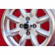1 pc. Ford Minilite 6x14 ET16 4x108 silver/diamond cut Escort Mk1-2, Capri, Cortina llantas 