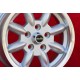 Mercedes Minilite 6x14 ET30 5x112 silver/diamond cut Consul, Granada, P5, P6, P7, Mercedes 108 109 113 114  cerchi wheels jantes