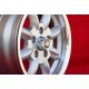 Mercedes Minilite 6x14 ET30 5x112 silver/diamond cut Consul, Granada, P5, P6, P7, Mercedes 108 109 113 114  cerchi wheels jantes