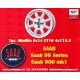 1 jante Minilite 6x14 4x114.3 Triumph Saab MG MGB  MGB Triumph TR2-TR6 Saab 99 Toyota Corolla Starlet Carina silver/diam