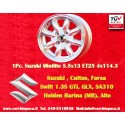 1 llanta Minilite 5.5x13 4x114.3 Austin Toyota Datsun 120  120 140 160 180 Toyota Corolla Starlet Carina Austin 1100 130