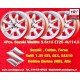 4 llantas Minilite 5.5x13 4x114.3 Austin Toyota Datsun 120  120 140 160 180 Toyota Corolla Starlet Carina Austin 1100 13