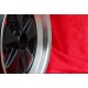 Porsche Fuchs 8x16 ET23.3 9x16 ET15 5x130 matt black/diamond cut 911 SC, Carrera -1989, 944 -1986 cerchi wheels jantes felgen ll