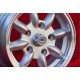 Honda Minilite 5.5x13 ET25 5x130 silver/diamond cut S 600 800   TT TTS, 110, 1200C, Wankelspider cerchi wheels jantes felgen lla