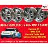 4 cerchi Fuchs 8x17 ET10.6 + 10x17 ET-27 5x130 Porsche 911 