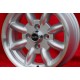 Fiat Minilite 6x13 ET13 7x13 ET5 4x98 silver/diamond cut 124 Berlina Coupe Spider 125 127 131 132 X1 cerchi wheels jantes felgen