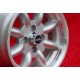 Fiat Minilite 6x13 ET13 7x13 ET5 4x98 silver/diamond cut 124 Berlina Coupe Spider 125 127 131 132 X1 cerchi wheels jantes felgen