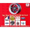 1 wheel Torq Thrust 8x15 5x114.3 Ford Mustang  Mustang Falcon Fairlane Torino Thunderbird Galaxie LTD anthracite/diamond