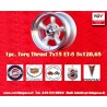 1 llanta Torq Thrust 7x15 5x120.65 Chevrolet Camaro  Camaro Nova Chevelle El Camino BelAir Caprice Impala Corvette silve