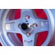 Campagnolo 7x13 ET10 4x98 silver 124 Spider Coupe X1/9 cerchi wheels jantes felgen llantas