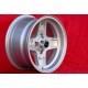 BMW Campagnolo 7x13 ET5 4x100 silver Kadett B-C, Manta, Ascona A-B, GT, Olympia A, Rekord C cerchio wheel jante felge llanta