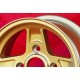 Lancia Campagnolo 7x13 ET10 4x130 gold Fulvia cerchio wheel jante felge llanta