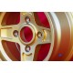 Lancia Campagnolo 7x13 ET10 4x130 gold Fulvia cerchio wheel jante felge llanta