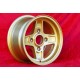 Lancia Campagnolo 7x13 ET10 4x130 gold Fulvia cerchio wheel jante felge llanta