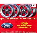 4 cerchi Torq Thrust 9x19 ET35 + 10x19 ET42 5x114.3 Ford Mustang 